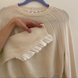Helmet Lang knit with open sleeves